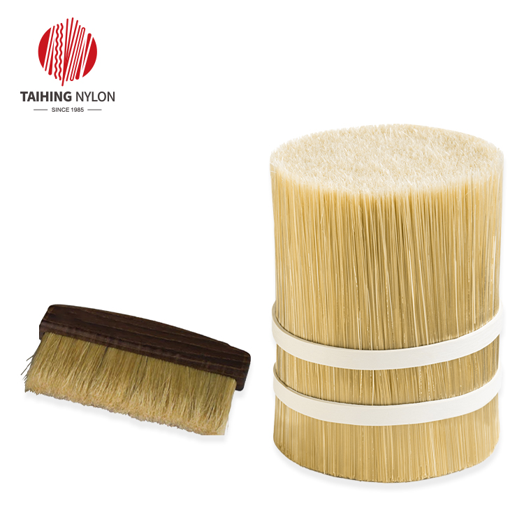 Fireplace cleaning brush tapered bristles
