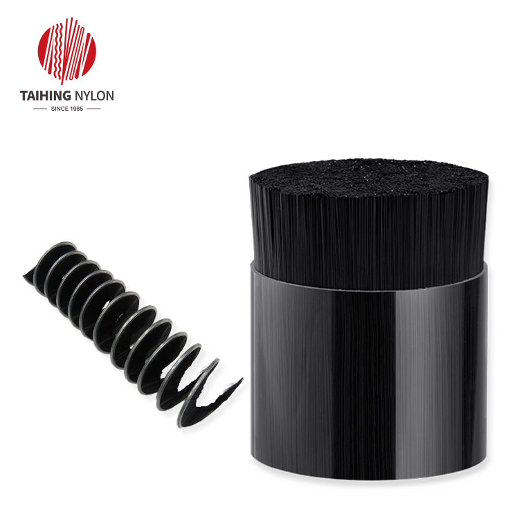 PBT fibers fine diameter for solar cleaning brush